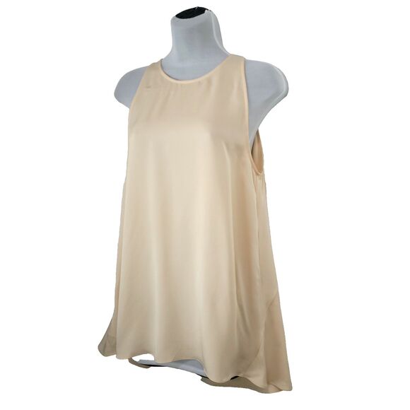 Theory Tops - Theory Silk Champaign Kalstinn Blouse S feminine sleeveless Career Closet Staple
